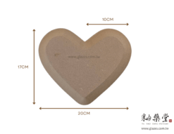 BF11-愛心型陶板成型模具模板(邊緣斜角)