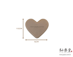 Alternative view of BF12-愛心型陶板成型模具模板(邊緣弧角)