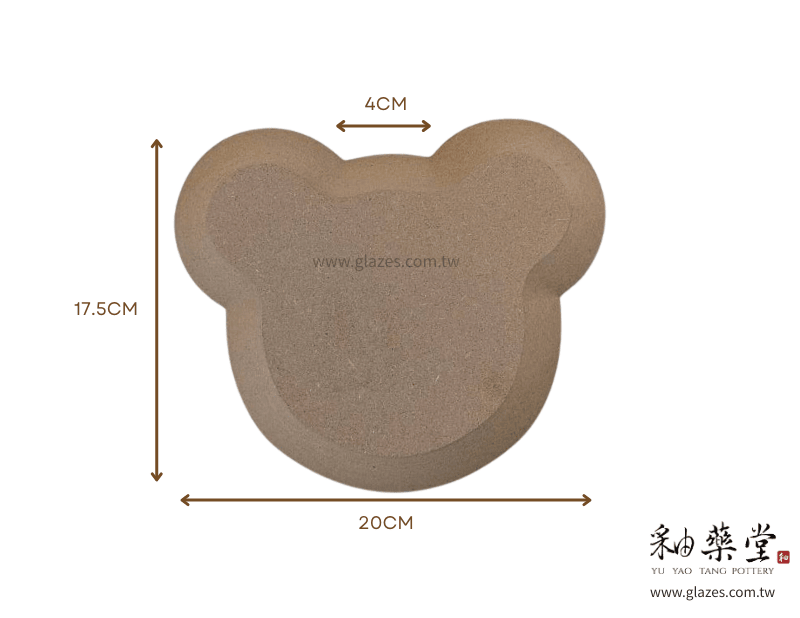 BF17-熊型陶板成型模具模板(邊緣斜角)